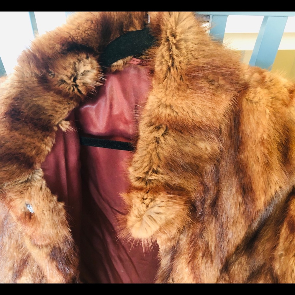 Real fur jacket